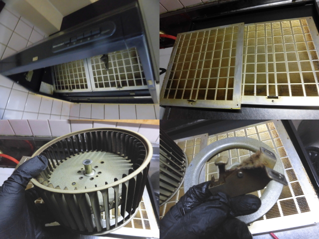 レンジフード完全分解クリーニング
